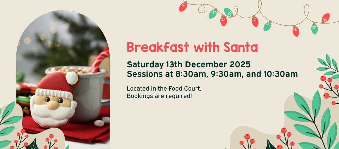 Breakfast with Santa at Glenquarie Town Centre 