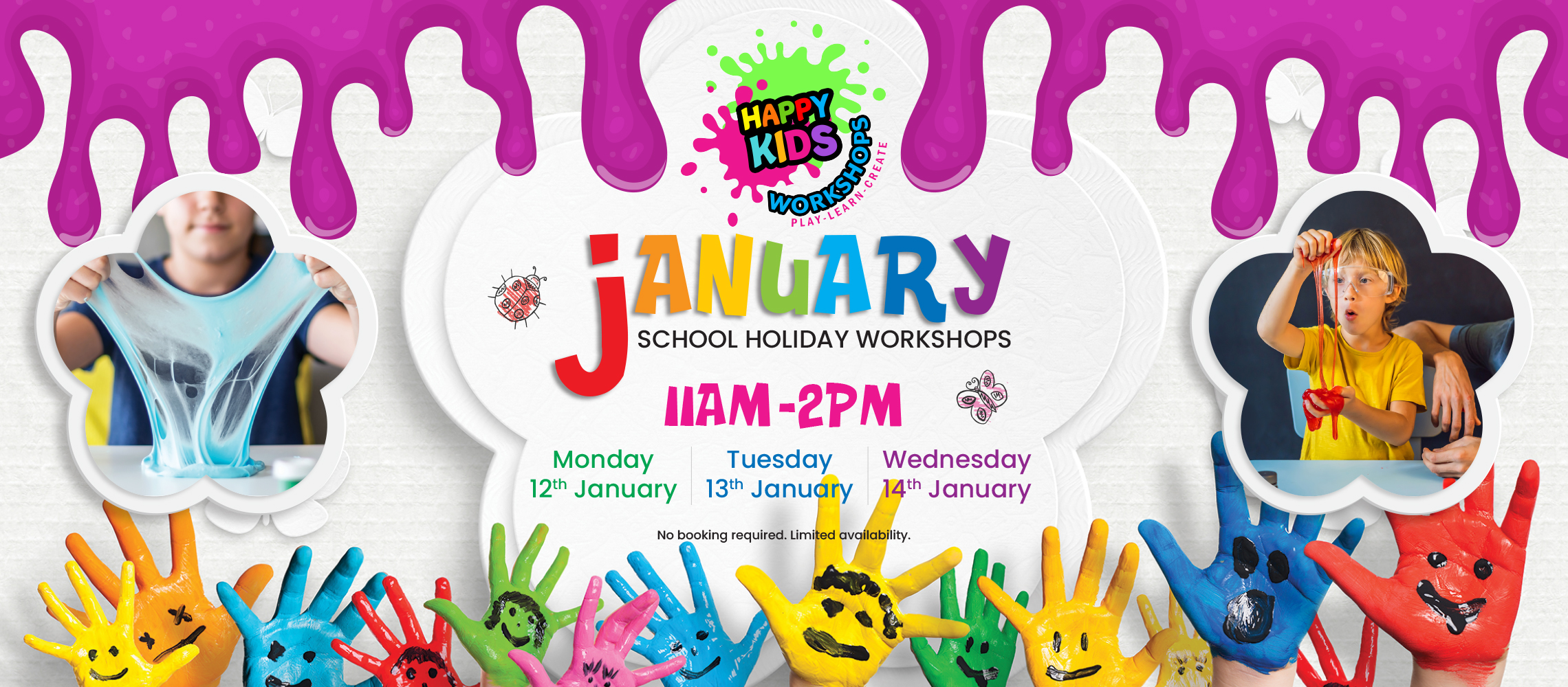January School Holidays 2026 – Free Slime Workshops!
