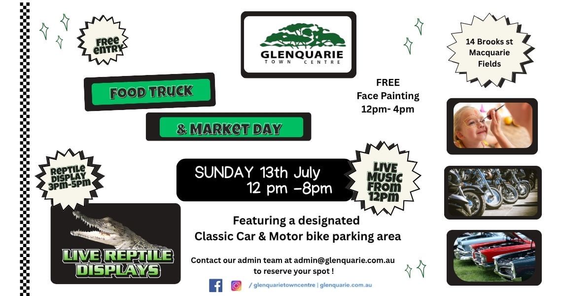 You're Invited to Glenquarie's Food Truck & Market Day!
