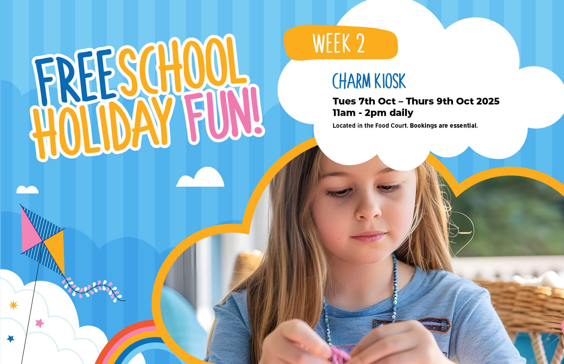 Charm Kiosk – Spring School Holiday Fun!
