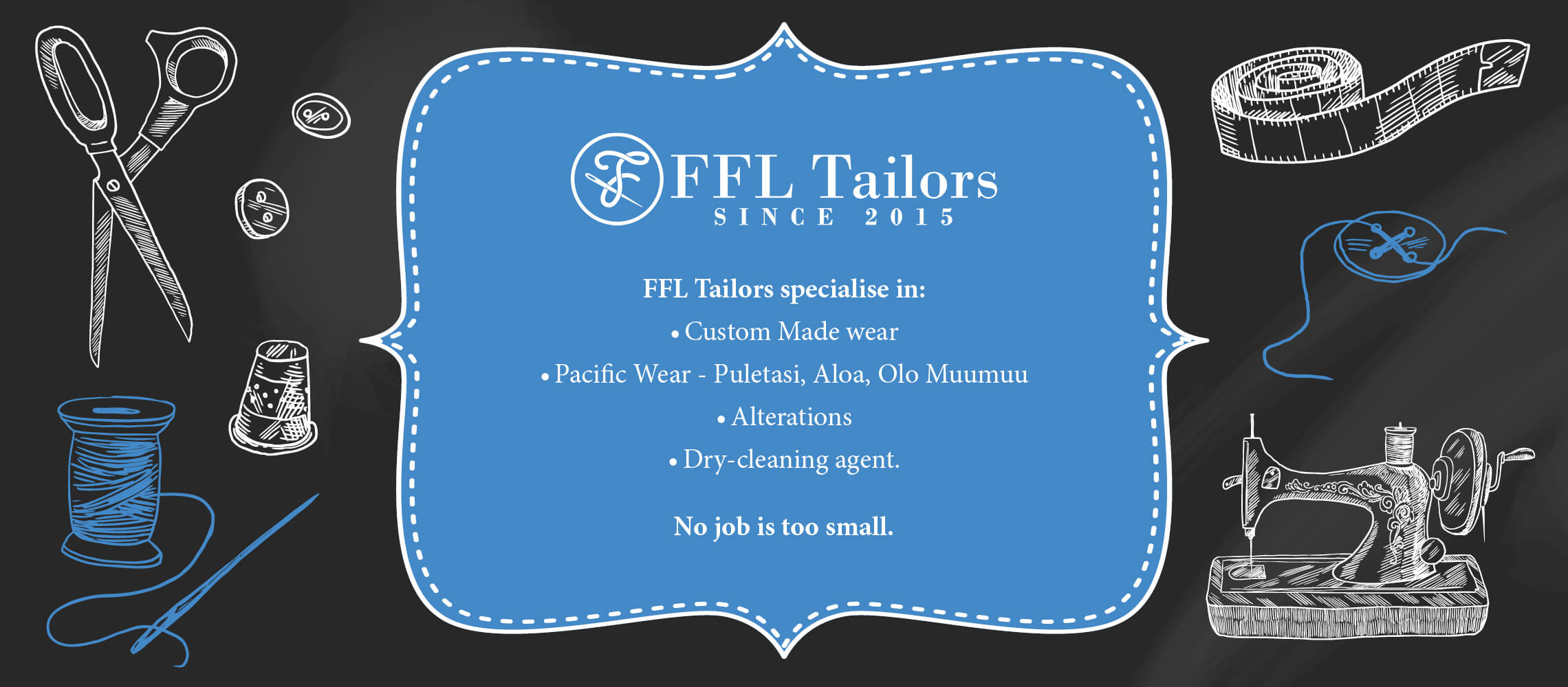 FFL Tailors is your local destination for fast, reliable, and high-quality tailoring services